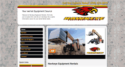 Desktop Screenshot of hawkeyerentals.com